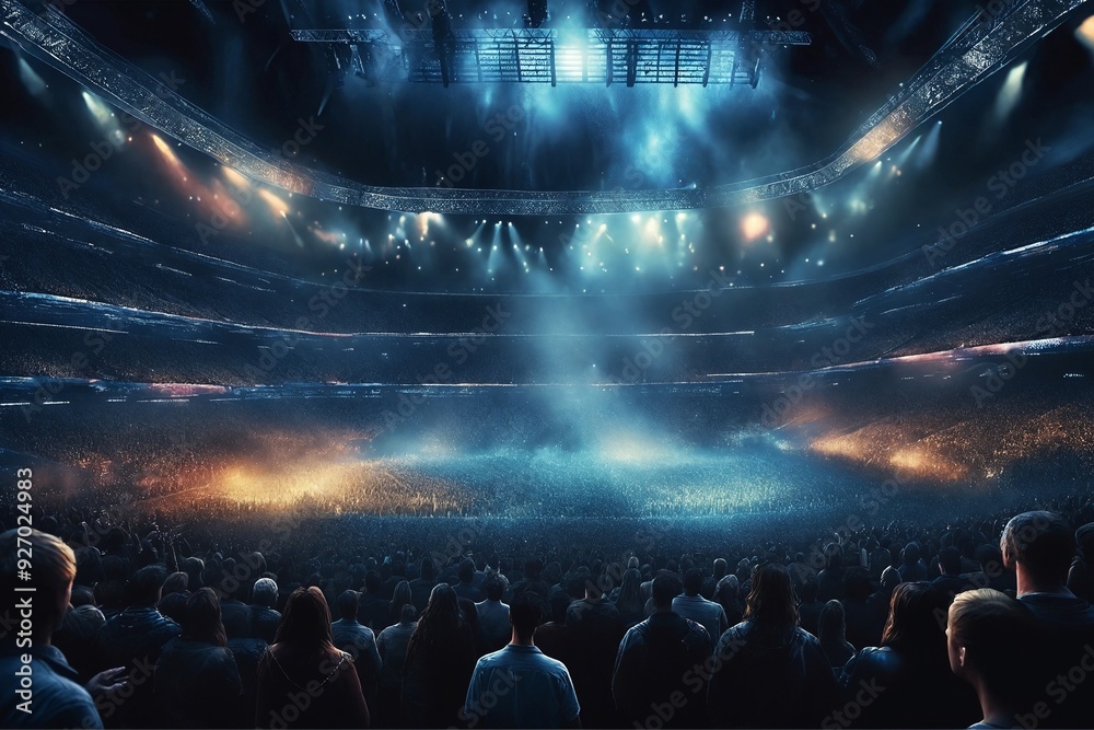 Stadium Crowd at Night Stadium Crowd at Night