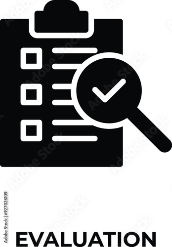 Evaluation vector illustasion
