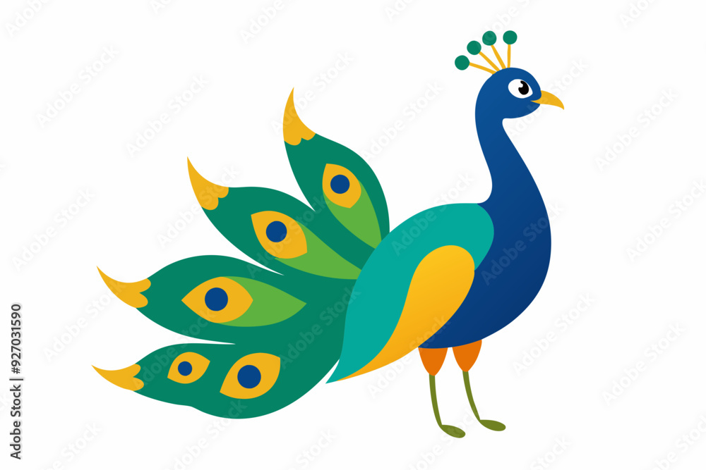 Peacock vector illustration Peacock vector illustration