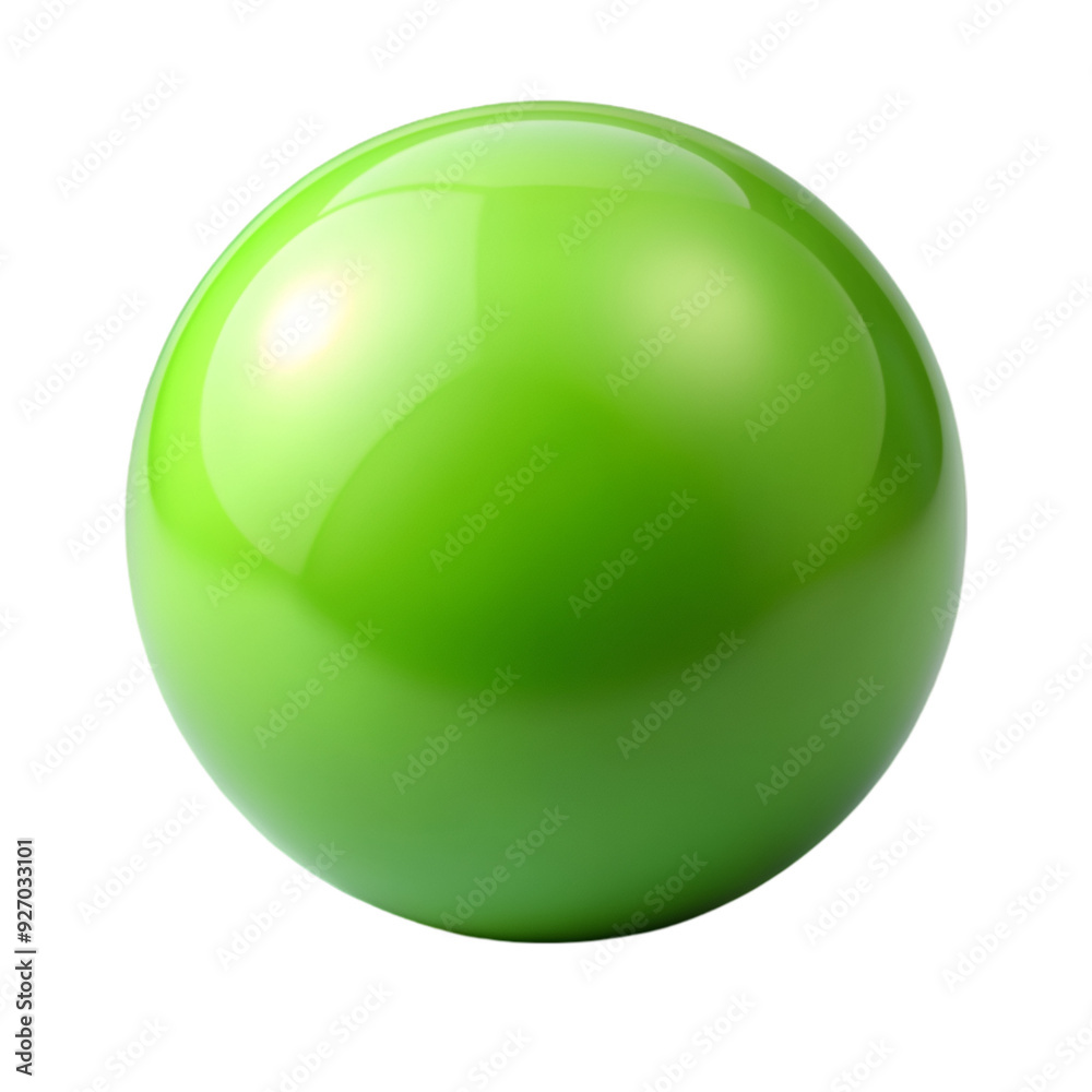 Green ball sphere isolated Green ball sphere isolated