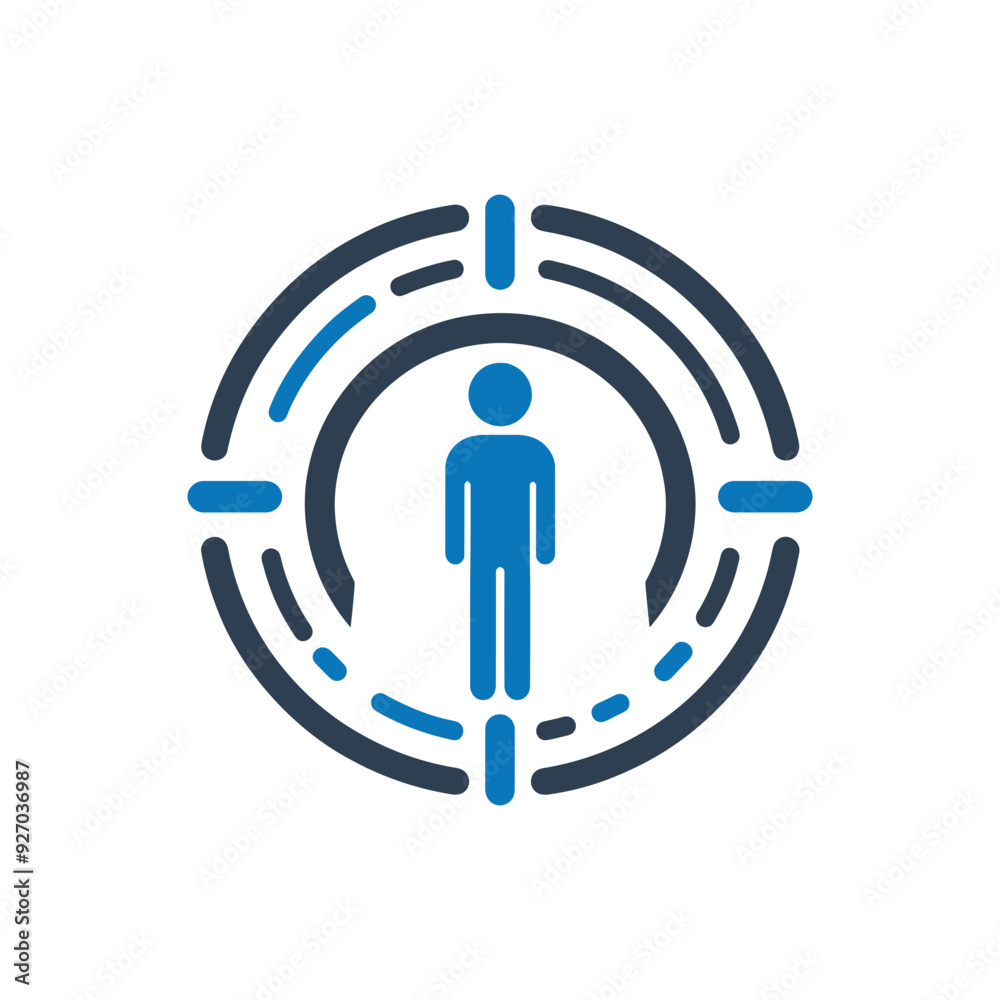 Person In Portal Vector Icon Person In Portal Vector Icon