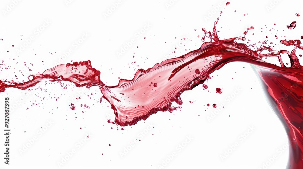 Splash of Red Liquid Splash of Red Liquid