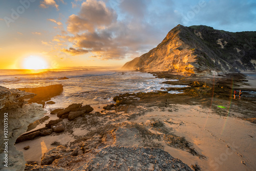 Gerickes Point Coastal Cliffs in sedgefield in the Garden Route magnificent weathered sandstone cliffs are the highest vegetated fossilised dunes in South Africa.