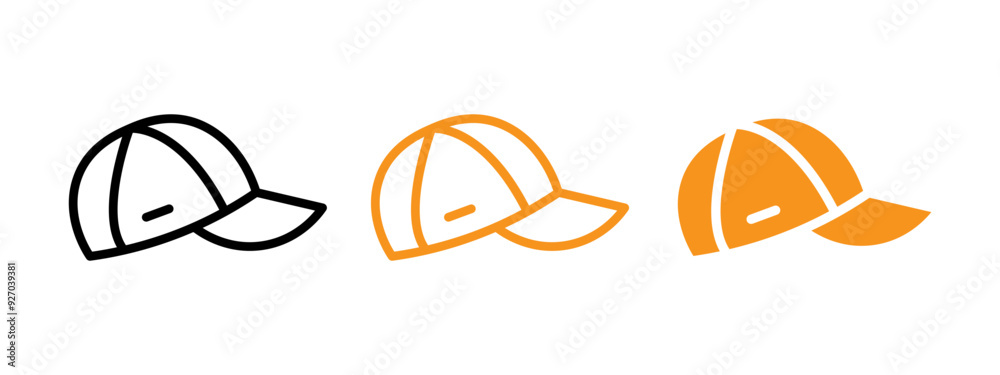 Naklejka premium Cap icon web design in vector