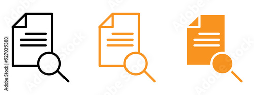 Case studies icon web design in vector