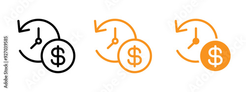 fixed deposit icon web design in vector