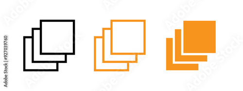 Layers icon web design in vector