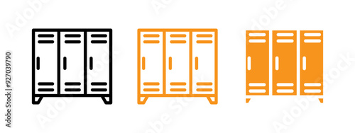 Locker icon web design in vector