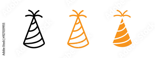 Party hat icon web design in vector