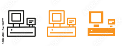 POS system icon web design in vector