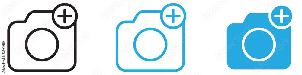 Upload photo icon web design in vector Upload photo icon web design in vector