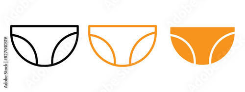 underpants icon web design in vector