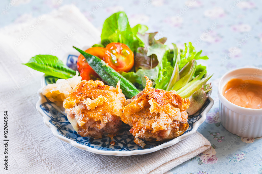チーズの豚こま挟み焼き チーズの豚こま挟み焼き