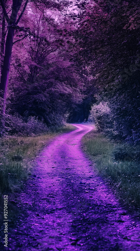 Endless purple ways.