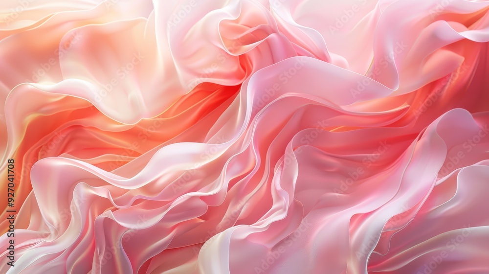 Soft pastel coral texture with fluid wave design and gentle transitions Soft pastel coral texture with fluid wave design and gentle transitions
