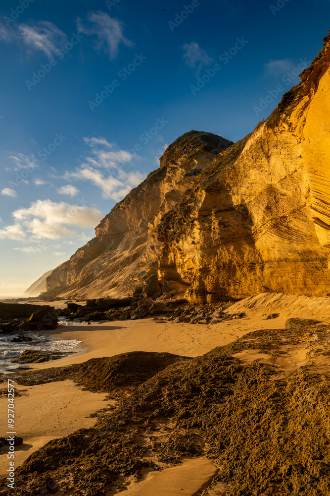Gerickes Point Coastal Cliffs in sedgefield in the Garden Route magnificent weathered sandstone cliffs are the highest vegetated fossilised dunes in South Africa. Gerickes Point Coastal Cliffs in sedgefield in the Garden Route magnificent weathered sandstone cliffs are the highest vegetated fossilised dunes in South Africa.
