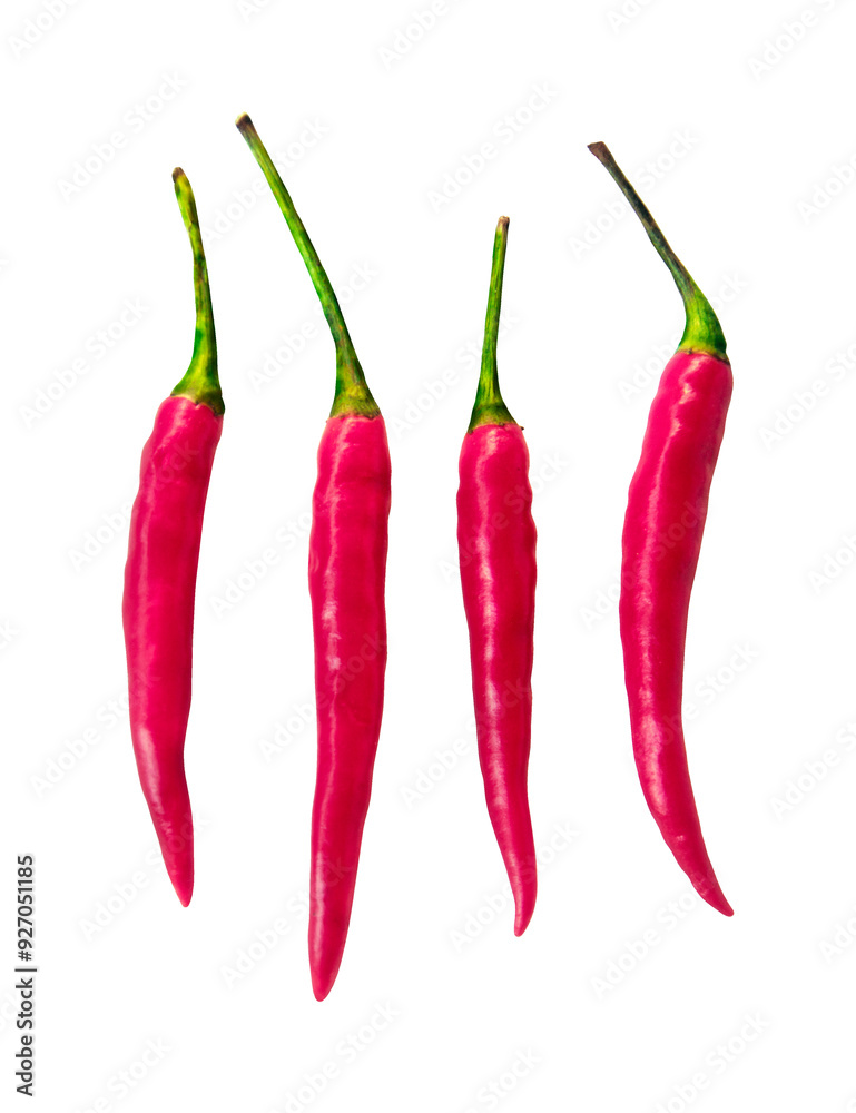 Thai red chili pepper Isolated on white background. Thai red chili pepper Isolated on white background.