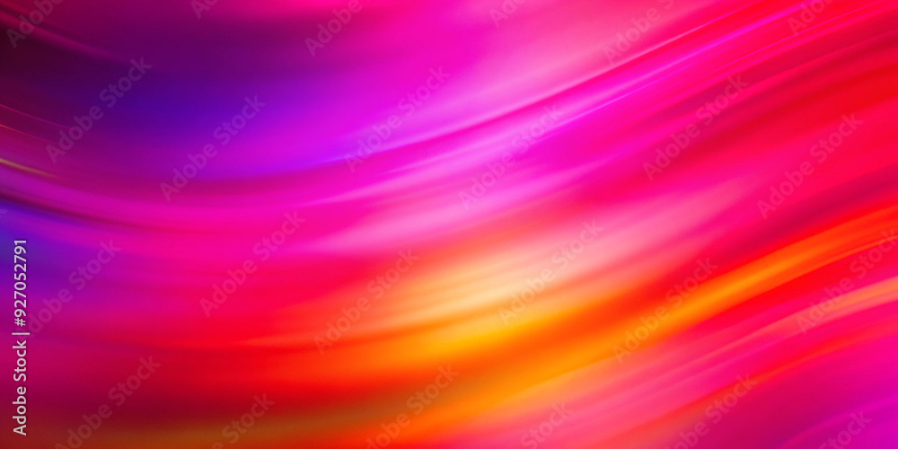 Fototapeta premium Red pink magenta orange purple vibrant grainy gradient background, abstract blurred color flow poster design
