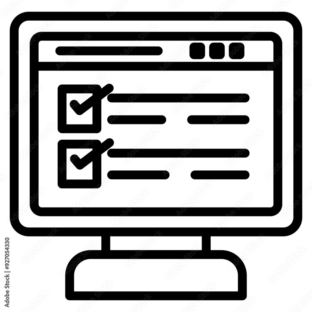 Online Survey Icon Online Survey Icon