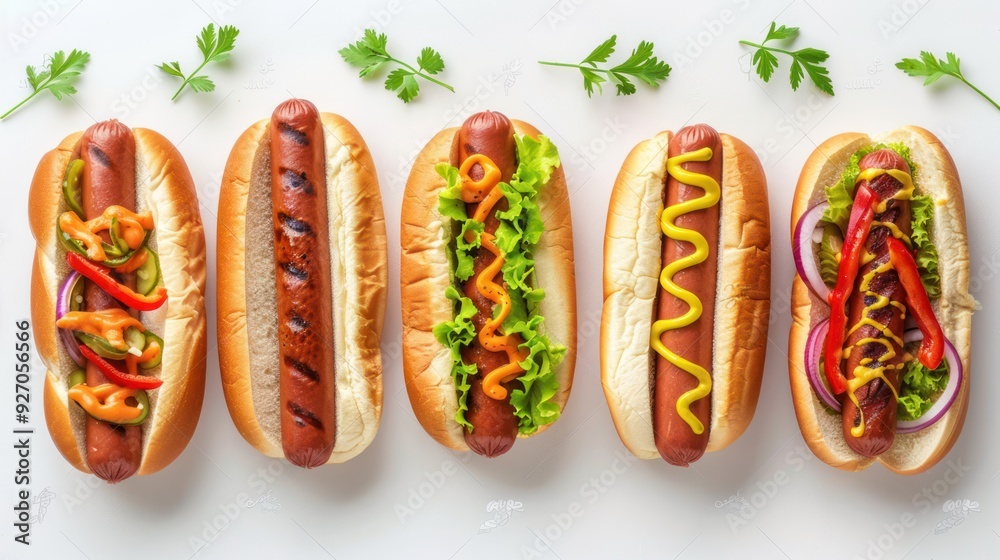 Delectable Hot Dog Assortment: Cut-Outs Ready for Your Next Cookout Delectable Hot Dog Assortment: Cut-Outs Ready for Your Next Cookout