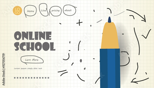 Online School banner tutorials courses
