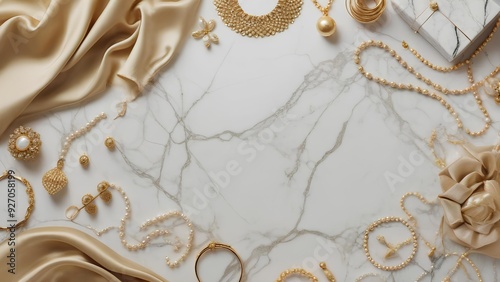 Wallpaper Mural Gold Jewelry Marble Layouts in Gold Design, Rich Layouts Torontodigital.ca