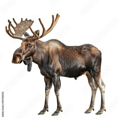 Wallpaper Mural Moose with Large Antlers. translucent Torontodigital.ca