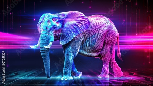 A delightful circus elephant