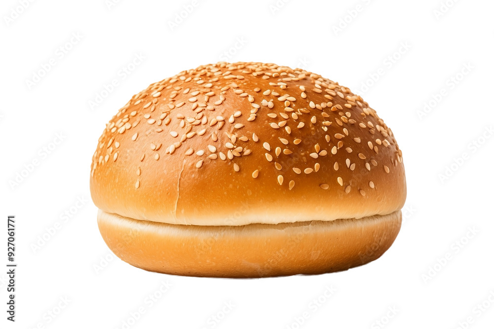 Hamburger bun on white background Hamburger bun on white background