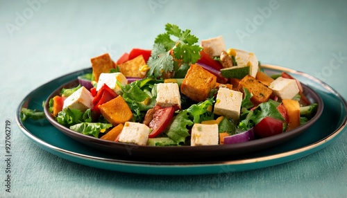 Indian healthy cuisine paneer salad