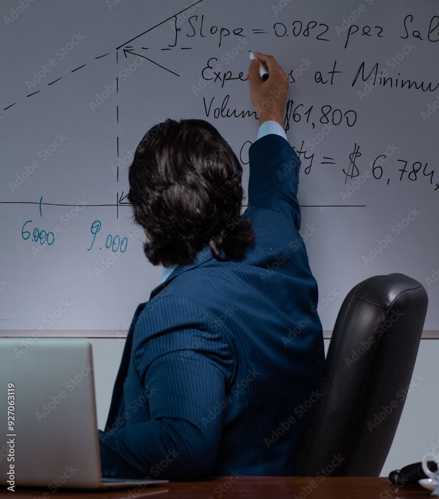 © Elnur - Financial specialist working late in the office