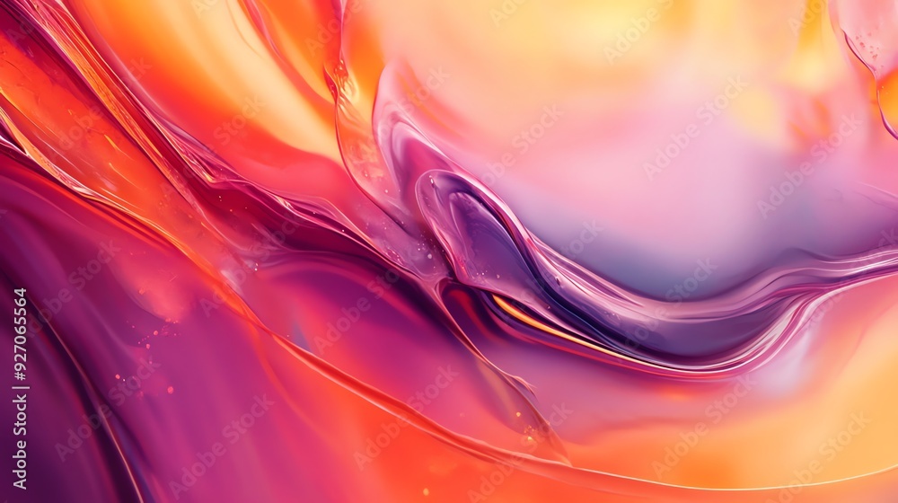 Naklejka premium Abstract Swirling Liquid
