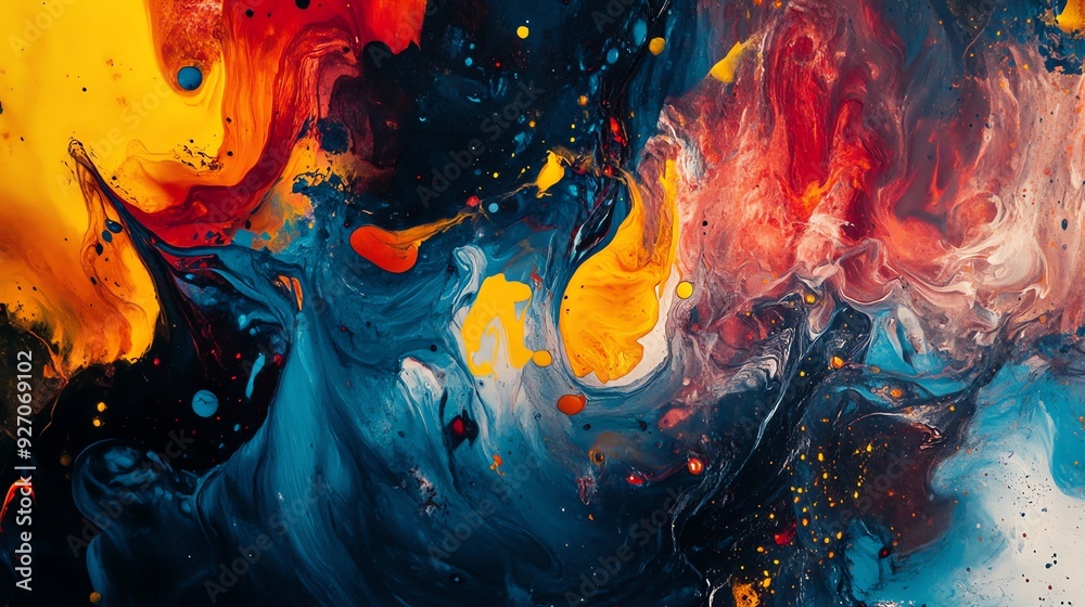 Abstract Art - Swirling Colors Abstract Art - Swirling Colors