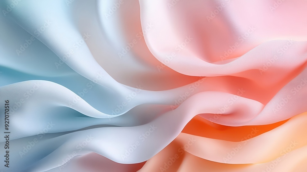 Fototapeta premium Playful gradient of pastel colors for birthday party invitation.