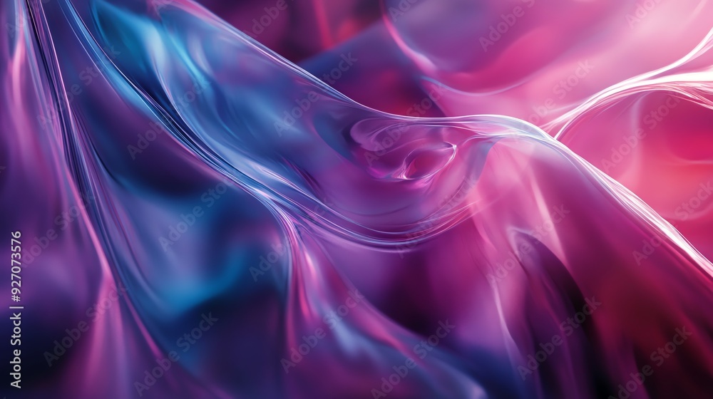 Fototapeta premium Abstract Purple and Blue Swirling Pattern