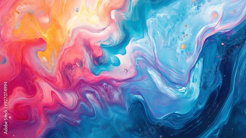 Wallpaper Mural Abstract Swirls of Color Torontodigital.ca