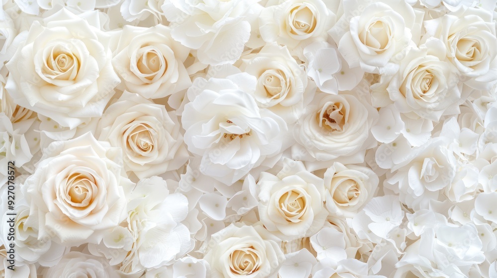 Close-up of a white rose with fresh petals blooming beautifully. Flowers express love and romance on Valentine's Day. Close-up of a white rose with fresh petals blooming beautifully. Flowers express love and romance on Valentine's Day.