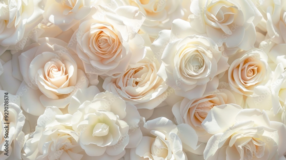 Close-up of a white rose with fresh petals blooming beautifully. Flowers express love and romance on Valentine's Day. Close-up of a white rose with fresh petals blooming beautifully. Flowers express love and romance on Valentine's Day.
