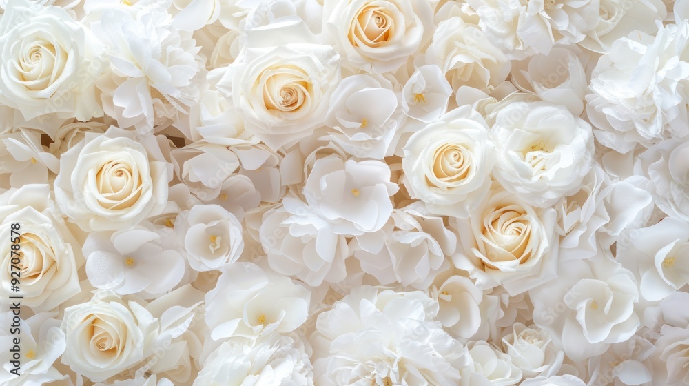 Close-up of a white rose with fresh petals blooming beautifully. Flowers express love and romance on Valentine's Day. Close-up of a white rose with fresh petals blooming beautifully. Flowers express love and romance on Valentine's Day.