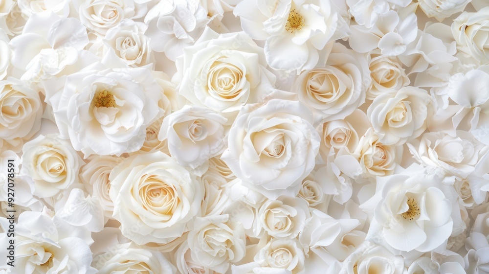 Close-up of a white rose with fresh petals blooming beautifully. Flowers express love and romance on Valentine's Day. Close-up of a white rose with fresh petals blooming beautifully. Flowers express love and romance on Valentine's Day.