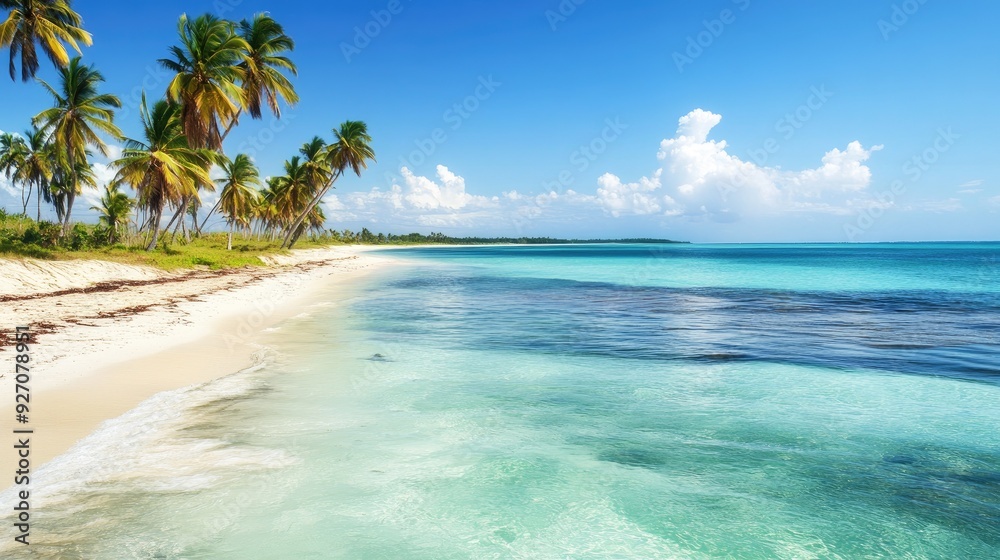 The serene beaches of Bahia with palm trees swaying in the breeze and crystal-clear waters. The serene beaches of Bahia with palm trees swaying in the breeze and crystal-clear waters.
