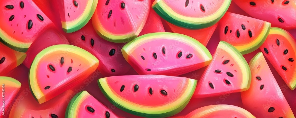 Watermelon pattern background Watermelon pattern background