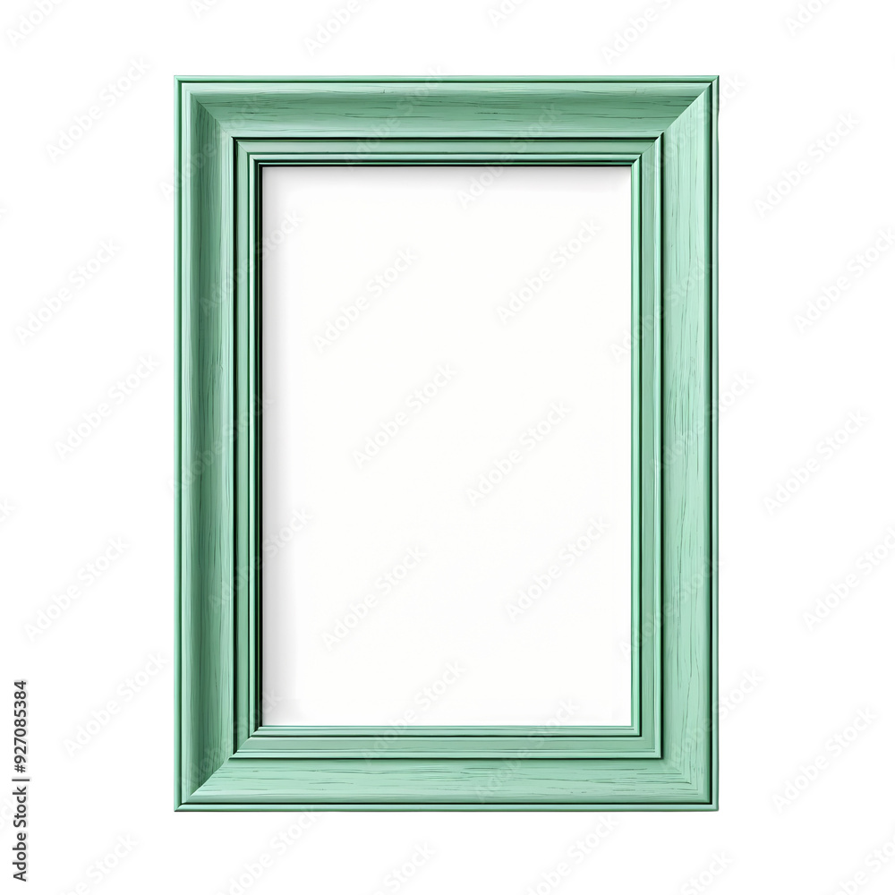 A simple, elegant, light green picture frame isolated on a black background. Perfect for showcasing a treasured photograph or artwork. A simple, elegant, light green picture frame isolated on a black background. Perfect for showcasing a treasured photograph or artwork.