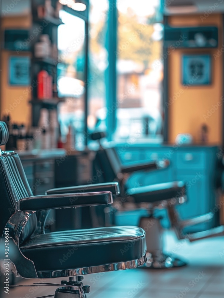 Barber Chair in Front of Window Barber Chair in Front of Window