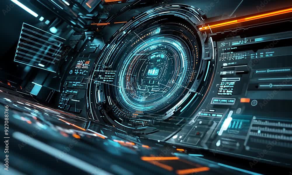 Futuristic Tech Interface Futuristic Tech Interface