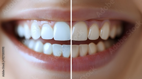 Before and After Teeth Whitening.