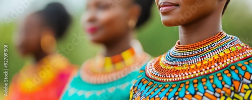 A gathering of diverse African ethnic groups celebrating a cultural festival, Africa, Continent Diverse Tribal