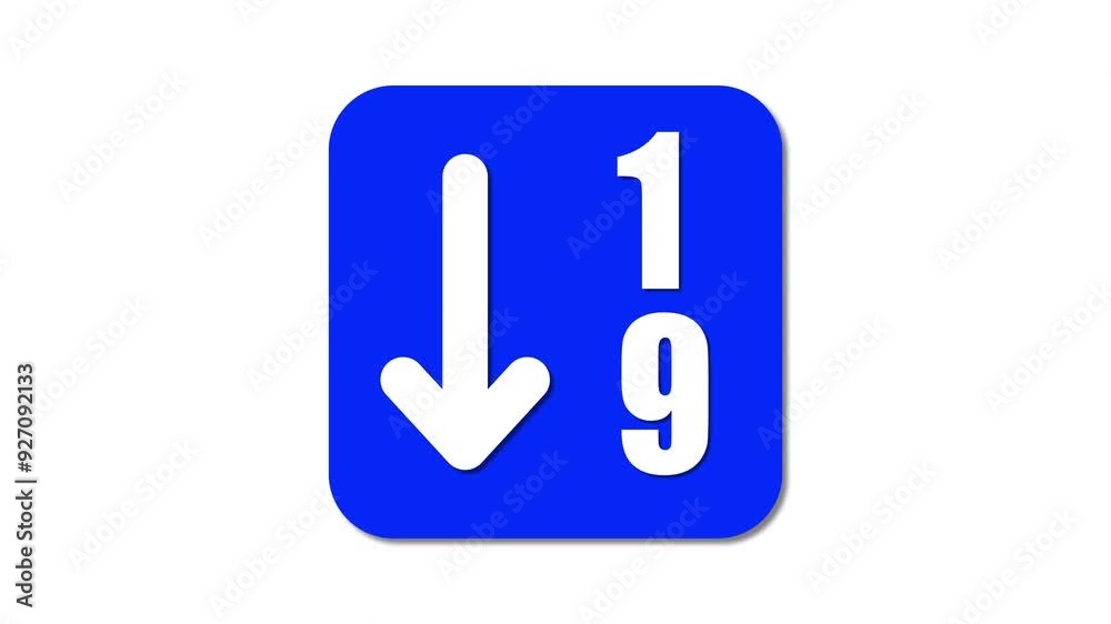Sort by numeric icon symbol. Ascending arrow number icon animation. Sort by numeric icon symbol. Ascending arrow number icon animation.