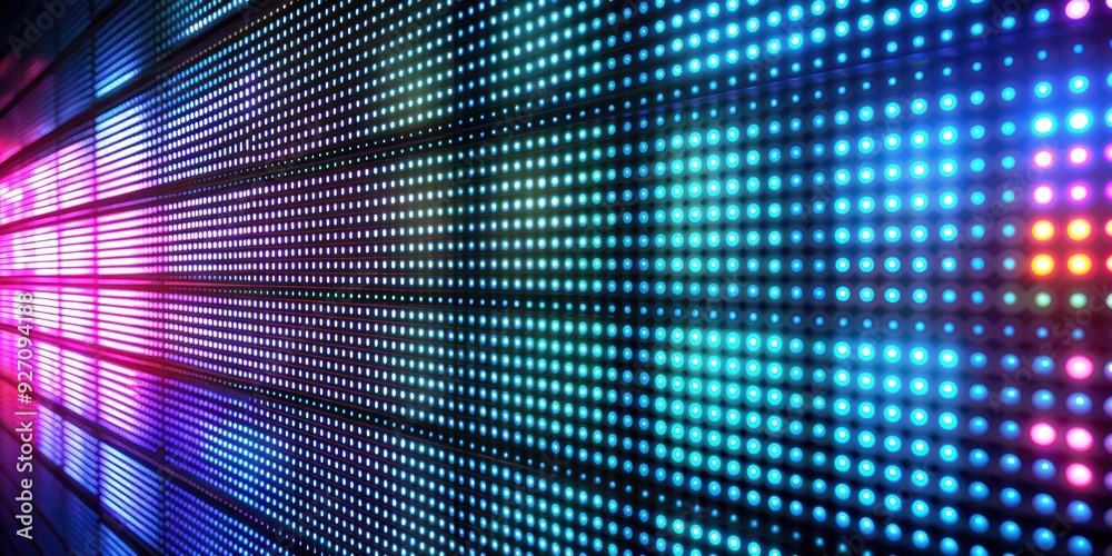 Futuristic LED Matrix displaying abstract tech imagery, technology, digital, electronic, futuristic, matrix, LED Futuristic LED Matrix displaying abstract tech imagery, technology, digital, electronic, futuristic, matrix, LED