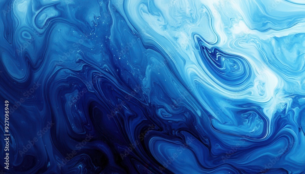 Abstract blue marble texture with swirling patterns and varying shades in a fluid composition Abstract blue marble texture with swirling patterns and varying shades in a fluid composition